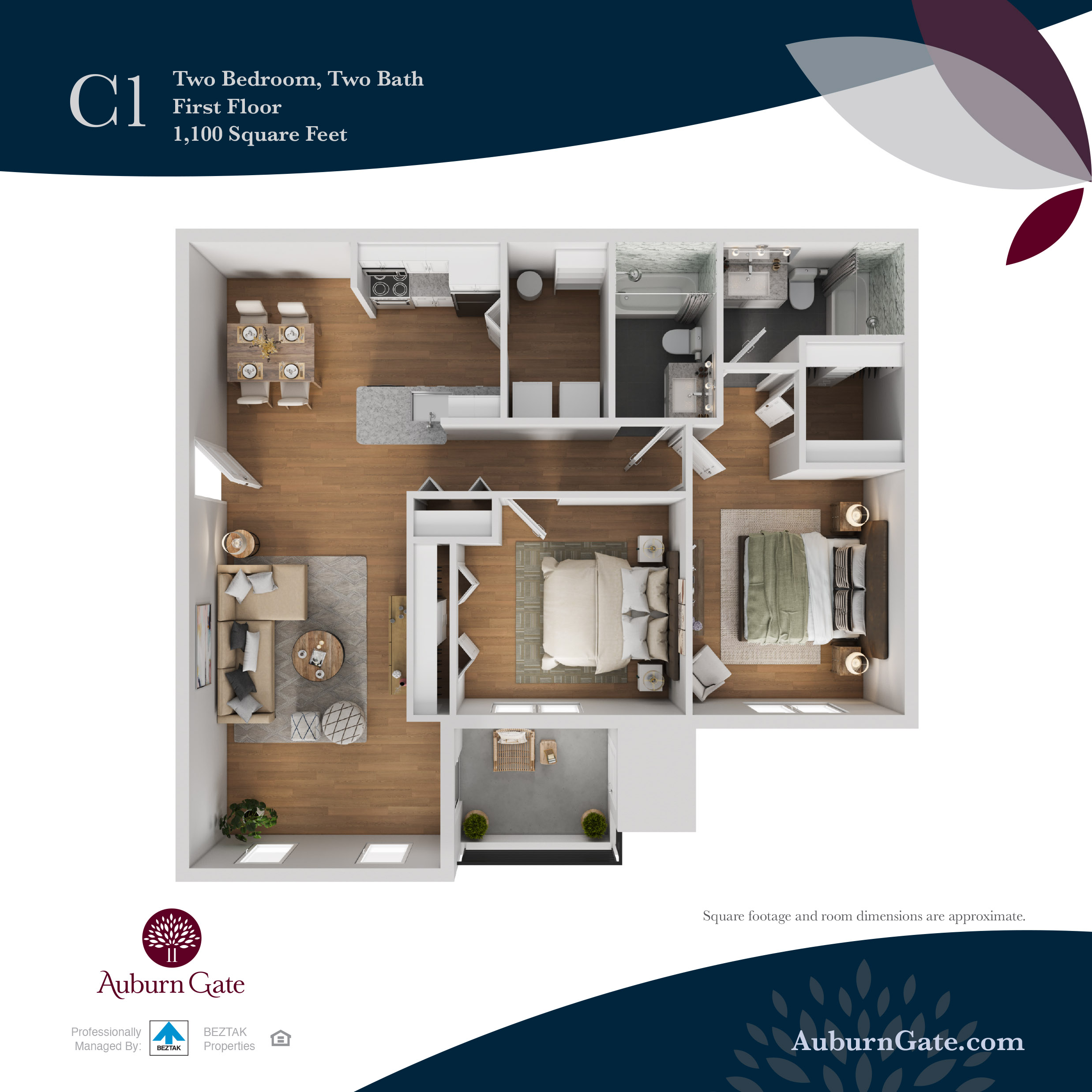C1 Enhanced floor plan